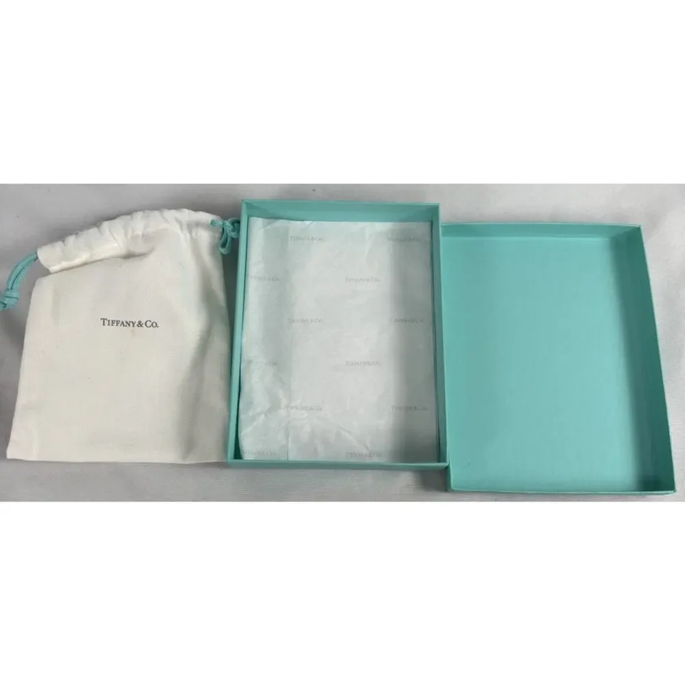 Authentic Tiffany & Co Gift Box Blue W/ storage Bag made in Italy